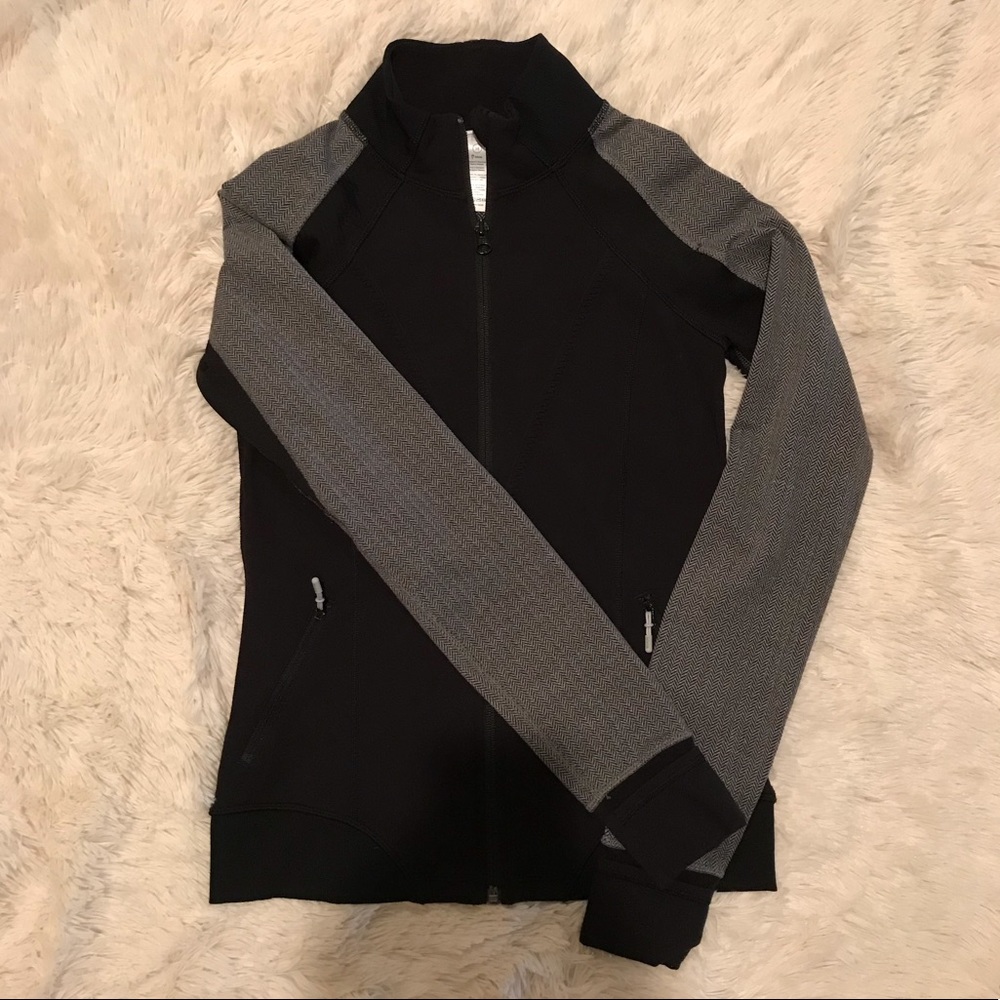 Black/ Gray Fishbone Ivivva Jacket